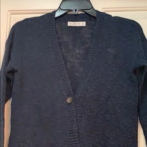 Abercrombie blue cardigan Xs